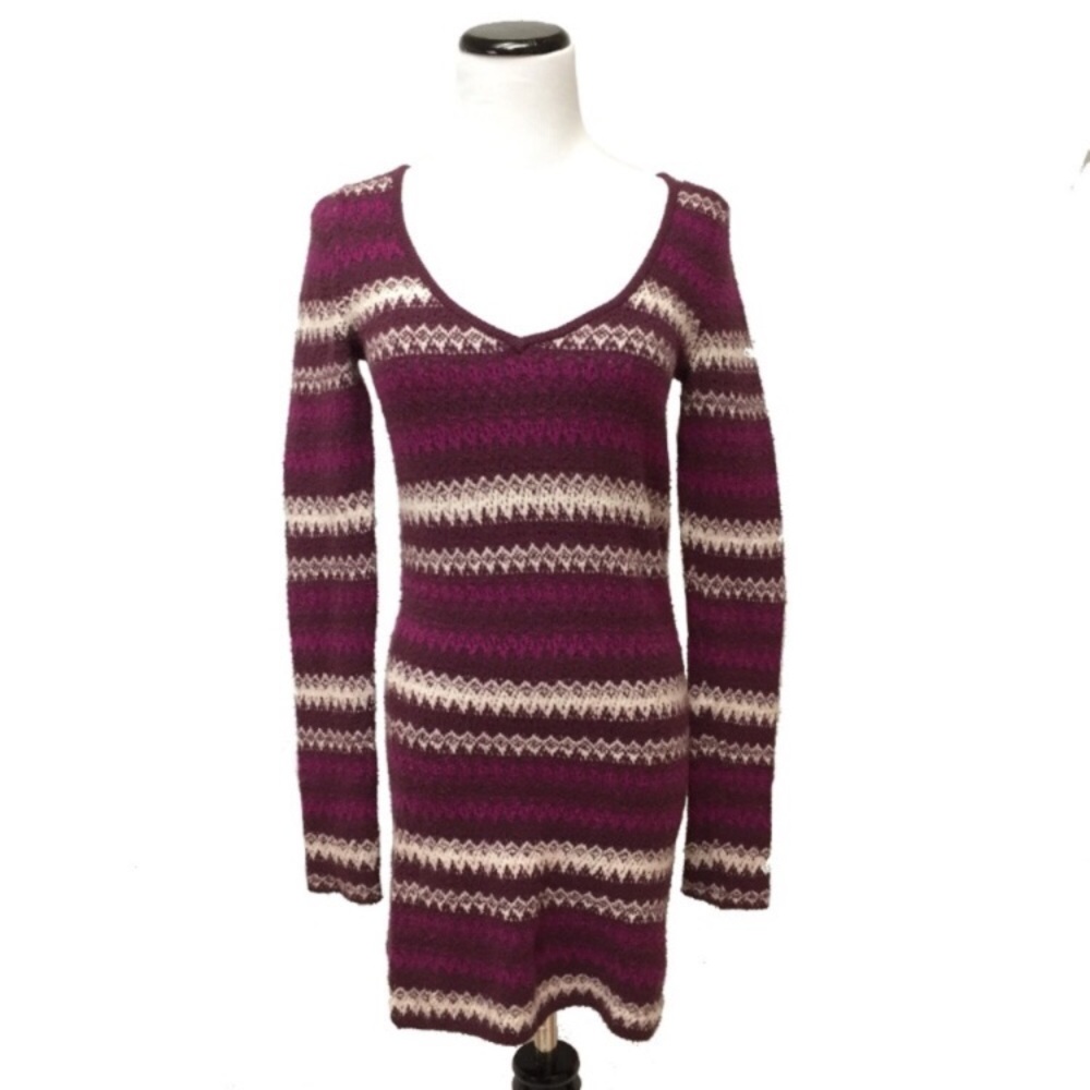 Free People stretchy mini sweater dress S/P